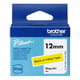 Brother Btag-631 niet-gelamineerde tape zwart op geel 12 mm (origineel) | BROBTAG-631