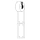 Brady M6-25x75-B7598-WT polyurethaan tags wit | 25 mm x 75 mm (origineel) | BRAM6-25X75-B7598-WT