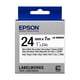 Epson LK-6WBVN tape zwart op wit 24 mm (origineel) | EPSC53S656020