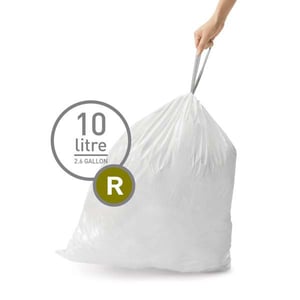 Simplehuman vuilniszakken / met trekband / code R / 10 liter / 20 stuks
