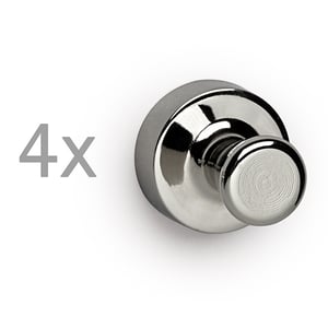Maul kegelmagneet / nikkel / 15 mm / 4 stuks