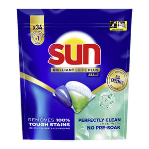 Sun Brilliant Shine Plus All-in-1 vaatwascapsules / 34 stuks