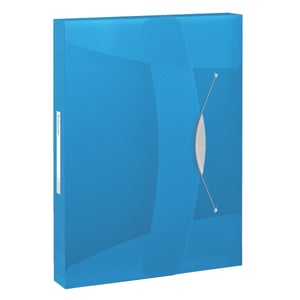 Esselte 6240 Vivida documentenbox / A4 / polypropyleen / transparant blauw / 47mm / 380 vel