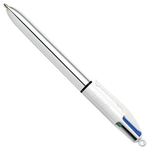 BIC 4 colour balpen / shine zilver