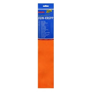 Folia crêpepapier / 250 x 50 cm / lichtoranje
