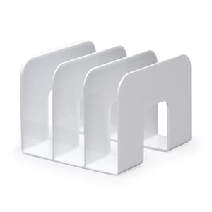 Durable tijdschriftenhouder / kunststof / wit / 215x210x165mm