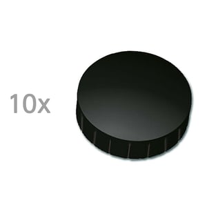 Maul magneten / zwart / 15 mm / 10 stuks