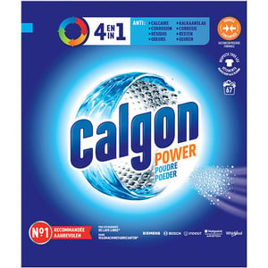 Calgon Power 4in1 Wasmachinereiniger Poeder / 1,675 kg / 67 doseringen