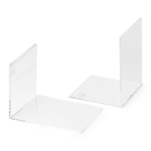 Maul boekensteun / transparant / acryl / 10 x 8 x 10 cm / 2 stuks