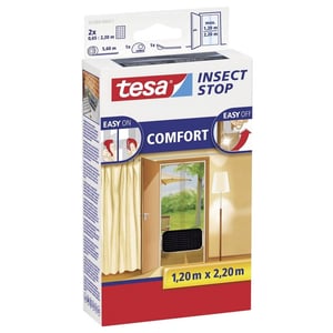 Tesa vliegenhor Insect Stop / comfort / deur / 2 x 65 x 220 cm / zwart