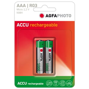 Agfaphoto batterij Micro AAA / oplaadbaar / 2 stuks