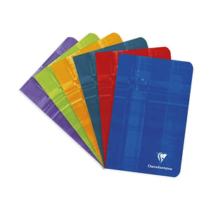 Clairefontaine Metric notitieboek assorti / 110 x 170 mm / gelinieerd / 48 vel / 10 stuks