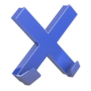Dahle Mega magneet / Cross XL / blauw / 90 x 90 mm