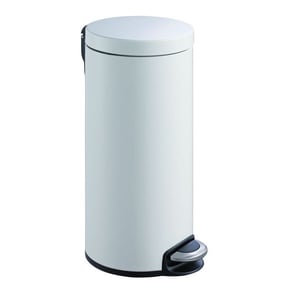 EKO Serene vuilnisbak / staal/aluminium / wit / 30 liter