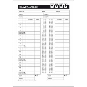 Sigel klaverjasblok / 105mm x 148mm / 50 vel