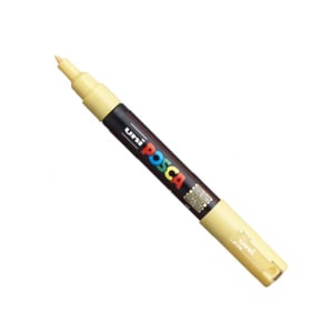 POSCA PC-1MC verfmarker / strogeel / conische punt / 0,7 - 1 mm