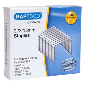 Rapesco 23/15 nietjes / gegalvaniseerd / 1000 stuks