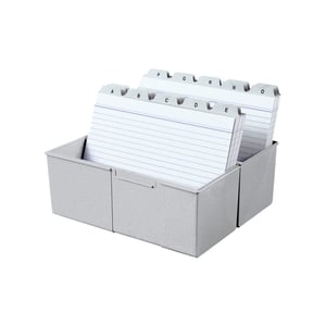 HAN kaartenbak / A5 / lichtgrijs / 450 kaarten