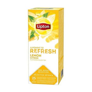Lipton FGS Zwarte Thee Citroen | 6 x 25 stuks