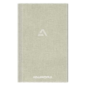 Aurora notitieboek / 125 x 195 mm / geruit / 80 gr. / 96 vel / grijs