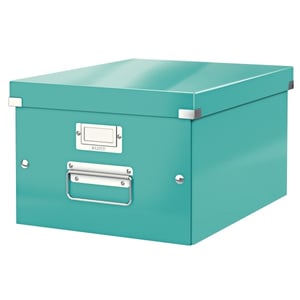 Leitz 6044 WOW opbergdoos / ijsblauw metallic / medium