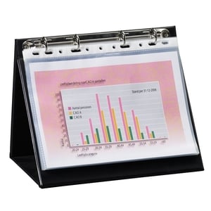 Rillstab basic tafelflipover / A5 / kunststof / semi-transparant / 120 micron / 10 hoezen