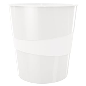 Leitz 5278 WOW papiermand / polystyreen / metallic wit / 15 liter