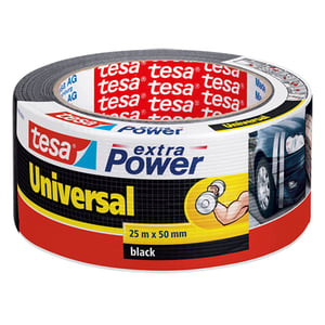 Tesa 56388 Universal duct tape / extra Power / zwart / 50 mm x 25 m