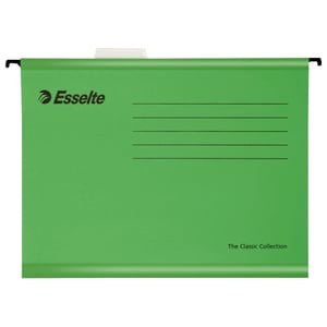 Esselte 90318 Classic versterkte hangmap / A4 / karton / groen / 25 stuks