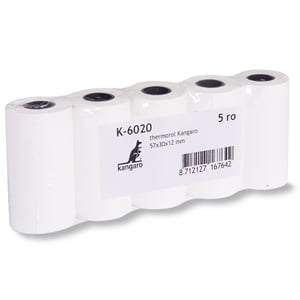 Kangaro kassarol K-6020 / thermorol wit / 57x30x12mm / 5 stuks