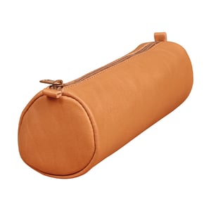Clairefontaine Age etui / leder / rond / lichtbruin / groot