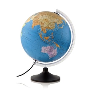 Atmosphere wereldbol met verlichting / solid line P / politiek / 30 cm