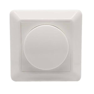 EcoDim ED-10002 dimmerknop / incl. centraalplaat en raamwerk / kunststof / wit