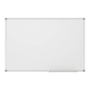 Maul standaard whiteboard horizontaal / magnetisch / gelakt staal / grijs/wit