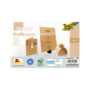 Folia kraftpapier / A5 / bruin en zandkleur / 100 vel