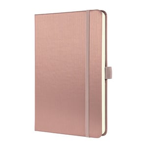Sigel Conceptum notitieboek / A5 / gelinieerd / 80 gr. / 97 vel / metallic roze