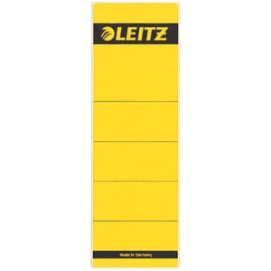 Leitz 1642 rugetiketten / geel / zelfklevend / breed / 61 mm x 191 mm / 10 etiketten