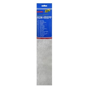 Folia crêpepapier / 250 x 50 cm / zilver