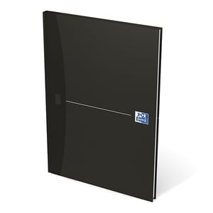 Oxford 100420042 Smart Black gebonden boek / A4 / blanco papier / zwart / 96 vel