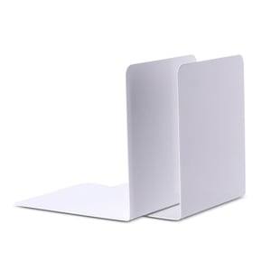Maul 3506202 metalen boekensteunen / metaal / wit / 2 stuks