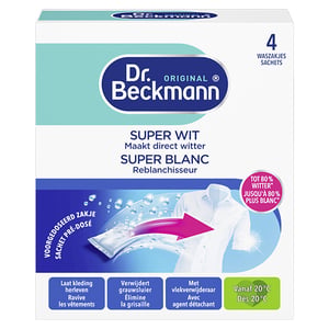 Dr. Beckmann Waszakjes / Superwit Textiel / 4 x 40 gram
