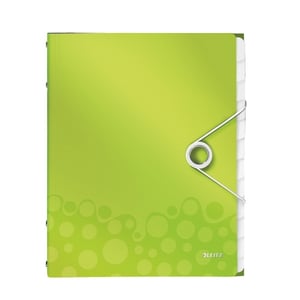 Leitz 4634 WOW sorteermap / groen metallic / 12 tabs