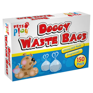 Pets Play Geparfumeerde Hondenpoepzakjes / met pootjesprint / 150 stuks