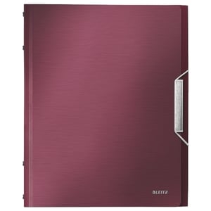 Leitz 3995 Style sorteermap / granaat rood / 6 tabs