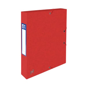 Oxford 400114372 Top File+ elastobox / A4 / karton / rood / 40mm / 300 vel