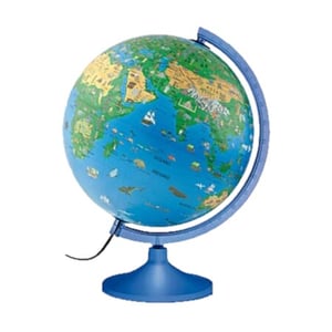 Atmosphere wereldbol met verlichting / Family Line / Franstalig / 30 cm