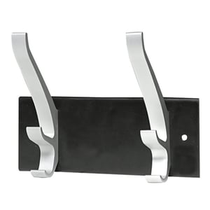 Unilux 100340804 Cypres kapstophaken / zwart & metaal / tot 50 kg / 2 stuks