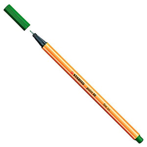Stabilo fineliner point 88 / dennengroen / 0,4 mm