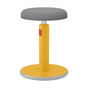 Leitz Ergo Cosy actieve zit-sta kruk / verstelbaar / geel / tot 100 kg