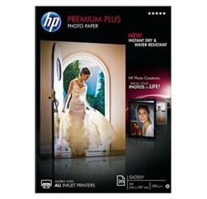 HP CR672A premium plus glanzend fotopapier / A4 / 300gr. / 20 vel